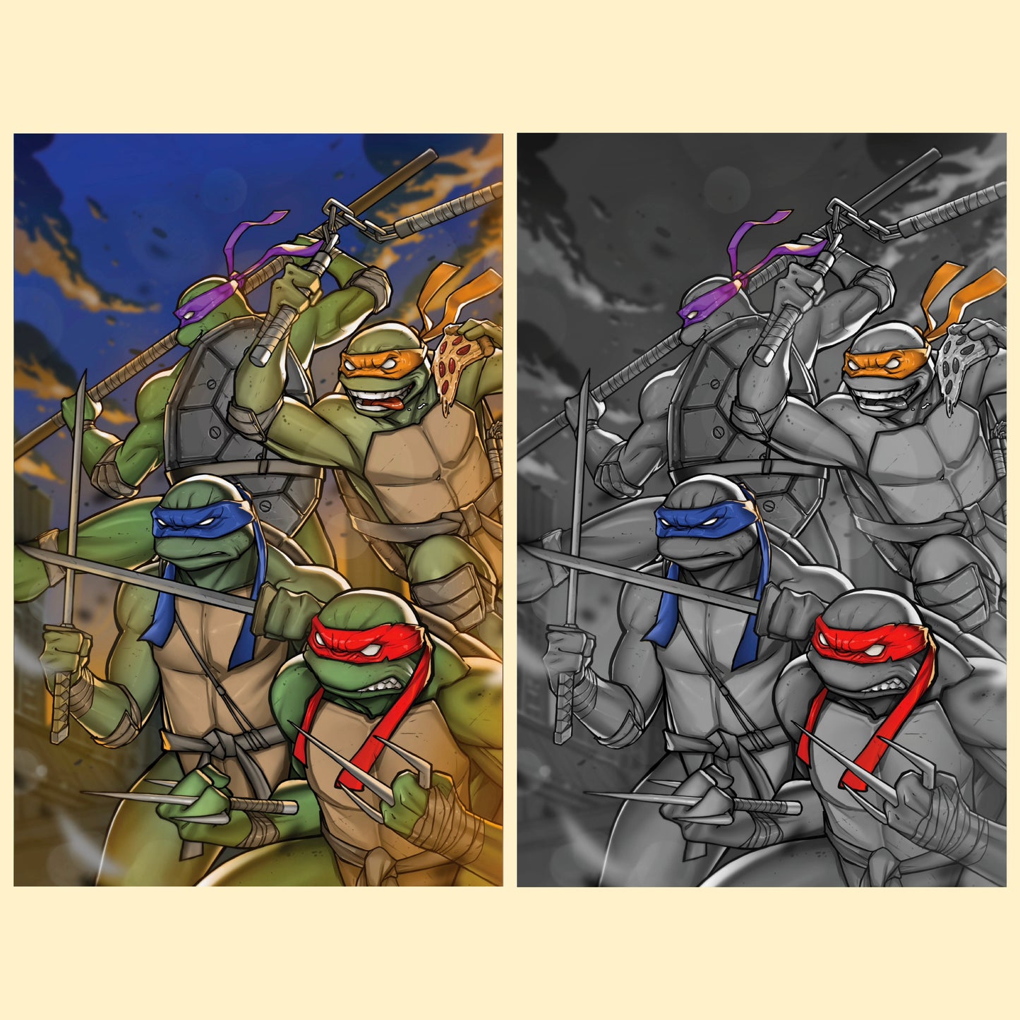 TEENAGE MUTANT NINJA TURTLES #15 – NATE MELENDEZ MEGACON VIRGIN EXCLUSIVE SET 🔥