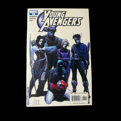 Young Avengers #6 VF - Signed by Jim Cheung