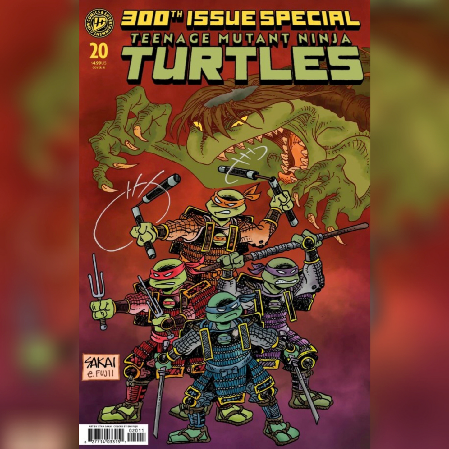 TEENAGE MUTANT NINJA TURTLES #20: 300TH ISSUE SPECIAL – RATIO VARIANTS