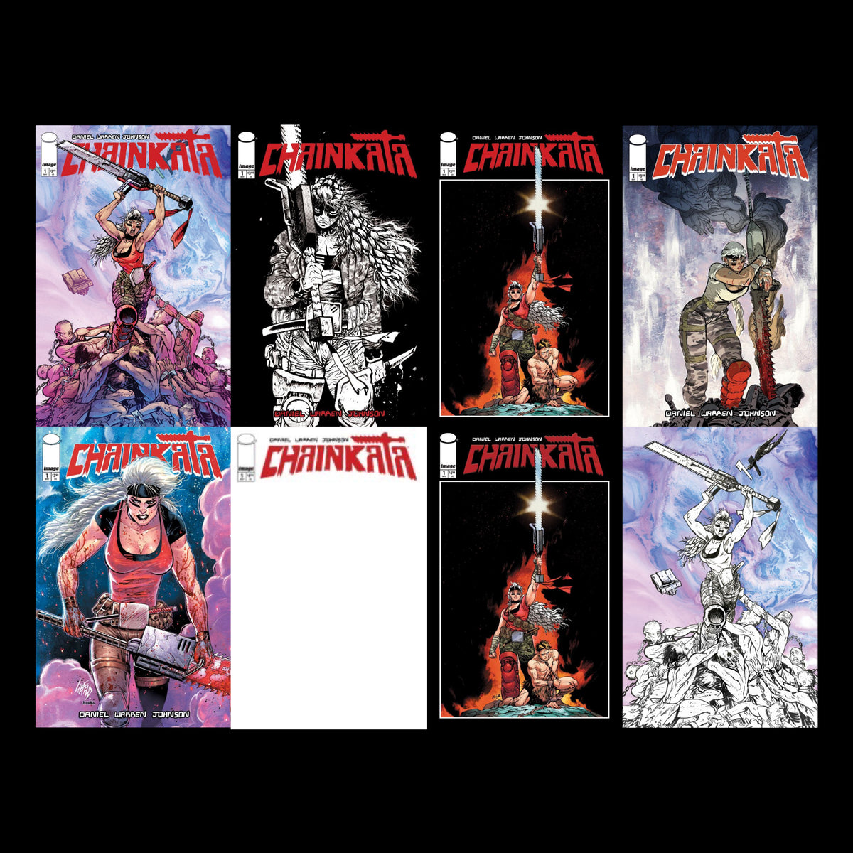 CHAINKATA #1 – COMPLETE 8-COVER SET (IMAGE COMICS)