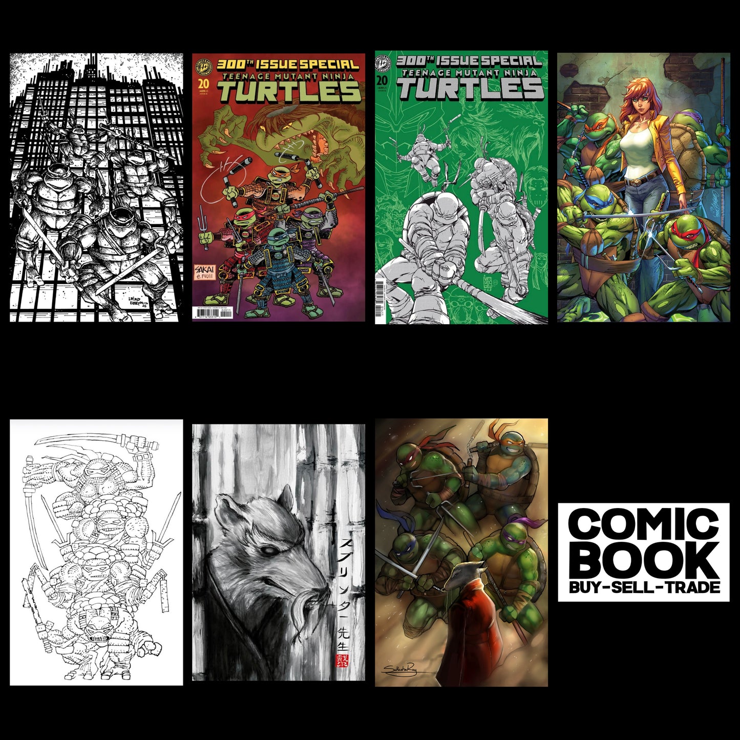 TEENAGE MUTANT NINJA TURTLES #20: 300TH ISSUE SPECIAL – RATIO VARIANTS